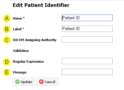 Editing a Patient Identifier